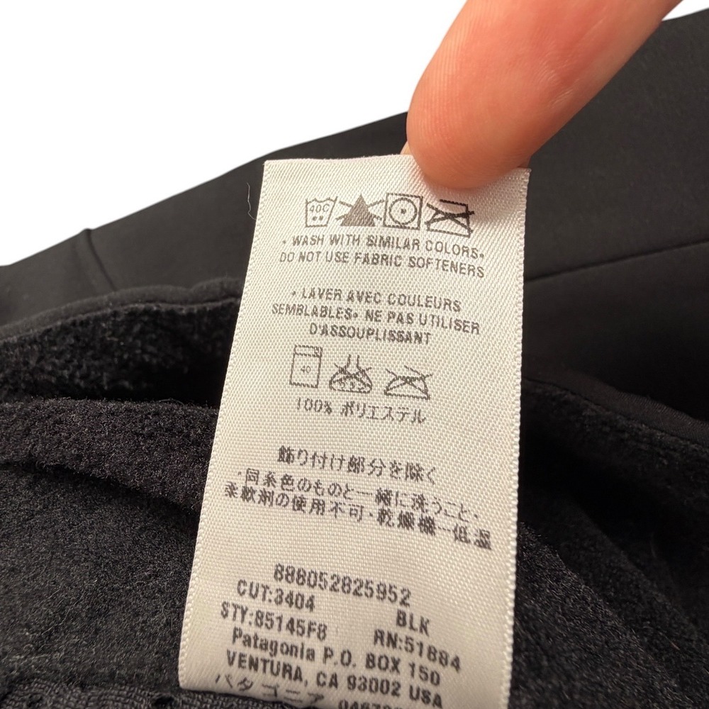 Patagonia Womens Jacket Talus Softshell Fleece Lined Full Zip Black S - Picture 7 of 7
